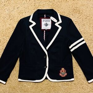Vintage rare Y2K Victoria secret PINK black and white blazer nwt